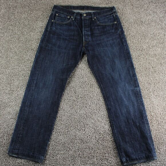 Levi's Other - Levis 501 Jeans Men 34x32 Blue Classic Fit Straight Leg Denim Pants Actual 33x28